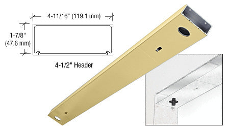 CRL 4-1/2" x 72" Double Door Header