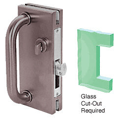 CRL 4" x 10" Non-Handed Center Lock With Hook Throw Deadlock Latch