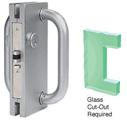 CRL 4" x 10" RH/LHR Center Lock with Deadlatch