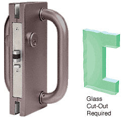 CRL 4" x 10" RH/LHR Center Lock with Deadlatch