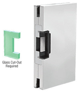 CRL 6" x 10" RH/LHR Custom Center Lock Glass Keeper with Deadlatch Electric Strike