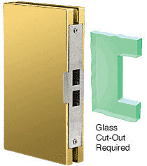 CRL 6" x 10" Center "Entrance" Lock Glass Keeper