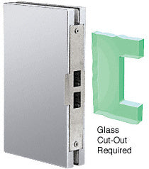 CRL 6" x 10" Center "Entrance" Lock Glass Keeper