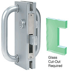 CRL 4" x 10" Non-Handed Center Lock With Deadthrow Latch