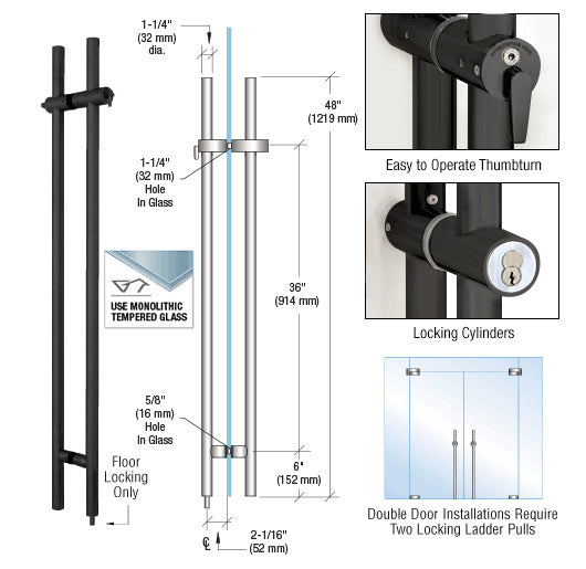 CRL 316 48" Locking Ladder Pull