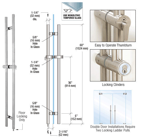 CRL 316 60" Locking Ladder Pull