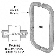CRL Straight Back-to-Back Pull Handles