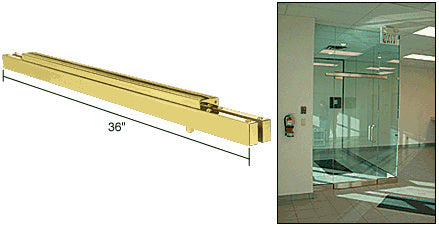 CRL Narrow Floating Header with Surface Mounted Top Pivots