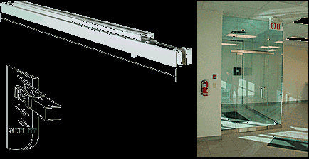 CRL Narrow Floating Header with Surface Mounted Top Pivots