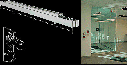 CRL Narrow Floating Header with Surface Mounted Top Pivots