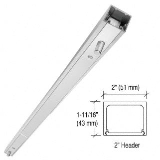CRL 72" Stock Size Double Door Narrow Header