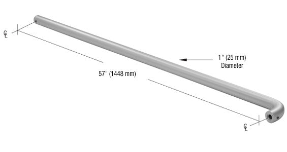CRL Astral Push Bar for Door