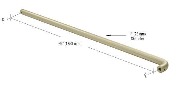 CRL Astral Push Bar for Door