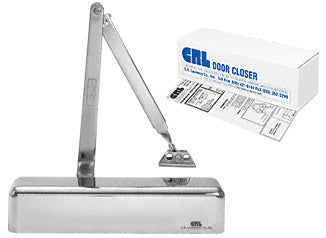 CRL Delayed Action Adjustable Spring Power Size 1/2 to 4 Surface Mount Door Closer