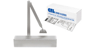 CRL Delayed Action Adjustable Spring Power Size 2 to 6 Surface Mount Door Closer