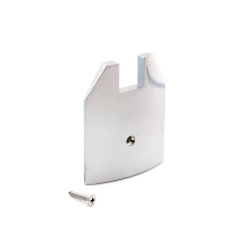 FHC 2-1/2" Tapered Sidelite Rail End Cap - Brushed Stainless