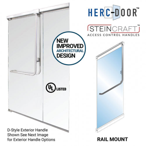 FHC Top Latching Panic Exit Device "Y" Exterior Short Height Pull Handle LHR Top Rail Mount Exterior Keyed Access - Polished Stainless