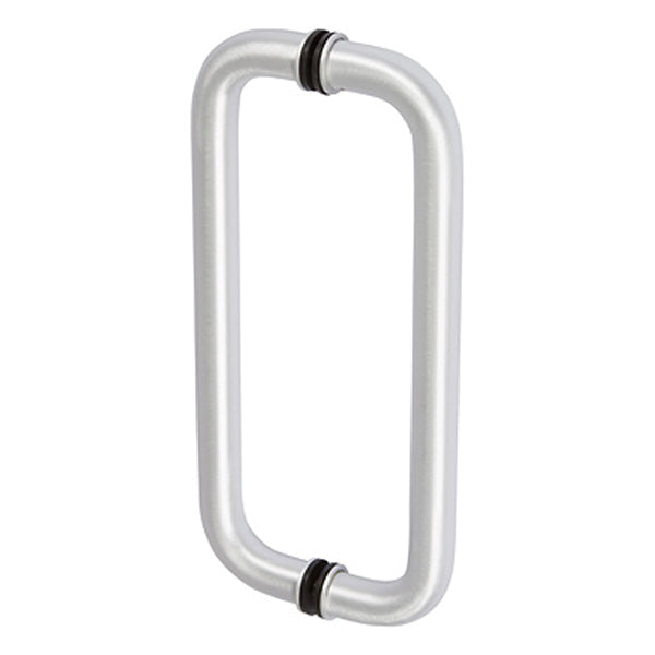 Rockwell Inline Back to Back Tempered Glass Mount Commercial Door Pull