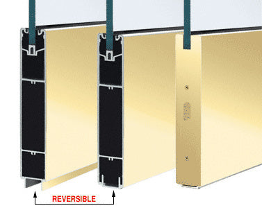 CRL Powder Coat 10" x 120" Length Square Sidelite Rail for 5/8" or 3/4" Glass