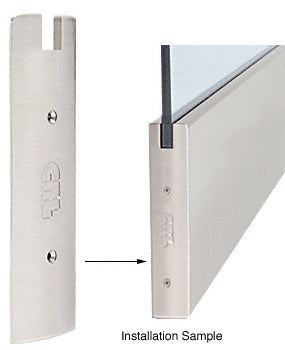 CRL 10" Square End Cap for Sidelite Rail- 3/4" Glass