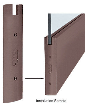 CRL 10" Square End Cap for Sidelite Rail- 3/4" Glass