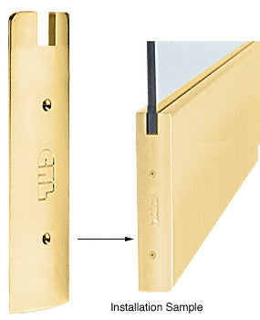 CRL 10" Square End Cap for Sidelite Rail- 3/4" Glass
