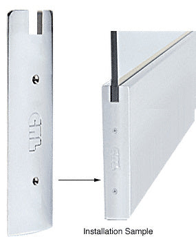 CRL 10" Square End Cap for Sidelite Rail- 3/4" Glass
