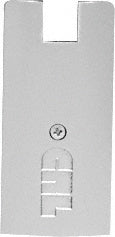 CRL 4" Square End Cap for Sidelite Rails