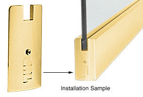 CRL 4" Square End Cap for Sidelite Rails with 3/4" Glass