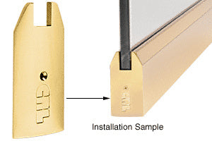 CRL Powder Coat 4" Tapered End Cap for Wedge-Lock® Sidelite Rails and 3/4" Glass