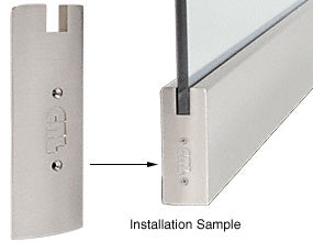 CRL 6" Square End Cap for Sidelite Rails