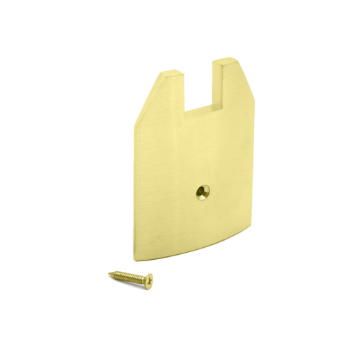 FHC 2-1/2" Tapered Sidelite Rail End Cap - Brushed Stainless