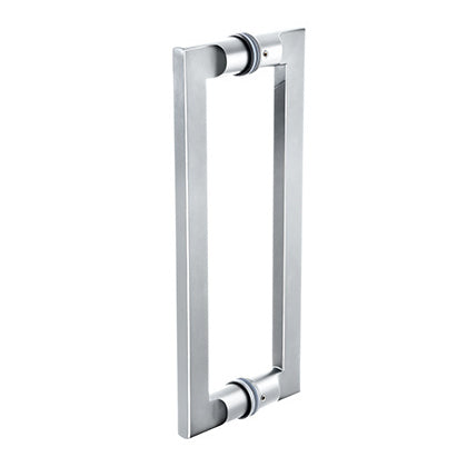 CRL 12" Glass Mounted Tapered Back-to-Back Pull Handle