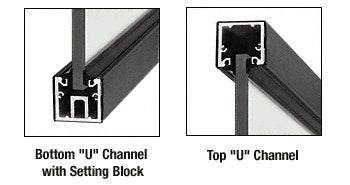 CRL Custom Length U-Channel with Roll-In Top Load Gasket
