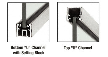 CRL Custom Length U-Channel with Roll-In Top Load Gasket