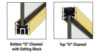 CRL Custom Length U-Channel with Roll-In Top Load Gasket
