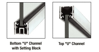 CRL Custom Length U-Channel with Roll-In Top Load Gasket