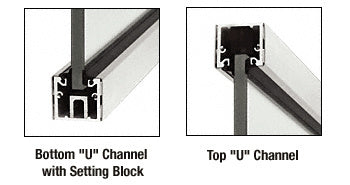CRL Custom Length U-Channel with Roll-In Top Load Gasket