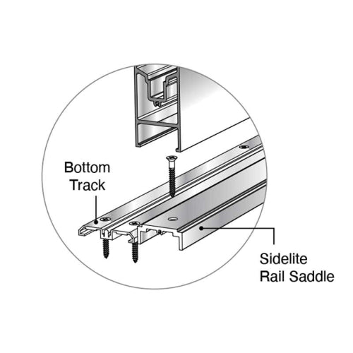 FHC BRS200 Rail Saddle For Rolling Sliding System Sidelite Rails - 120" Long