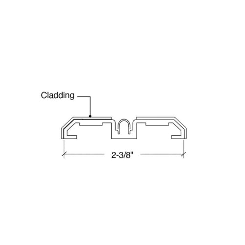 FHC BRS100 Bottom Track For Rolling Sliding Doors - 120" Long