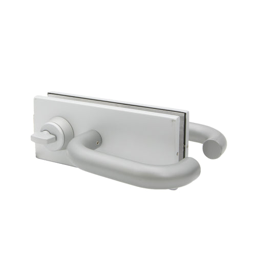 FHC NPF Glass Mounted Lever Latch With Lock/Thumbturn And Tubular Handles