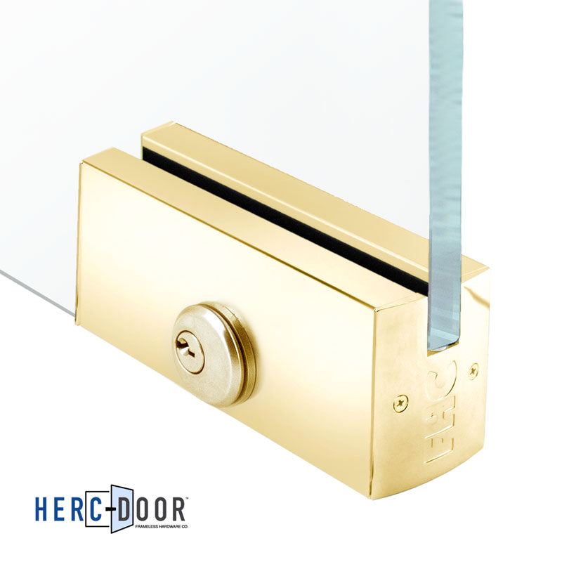 2-1/2" Square Patch Rail With Lock