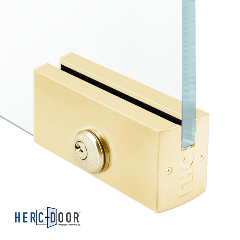 2-1/2" Square Patch Rail With Lock
