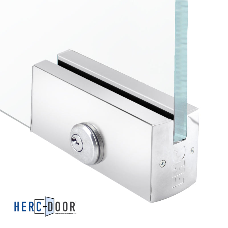 2-1/2" Square Patch Rail With Lock