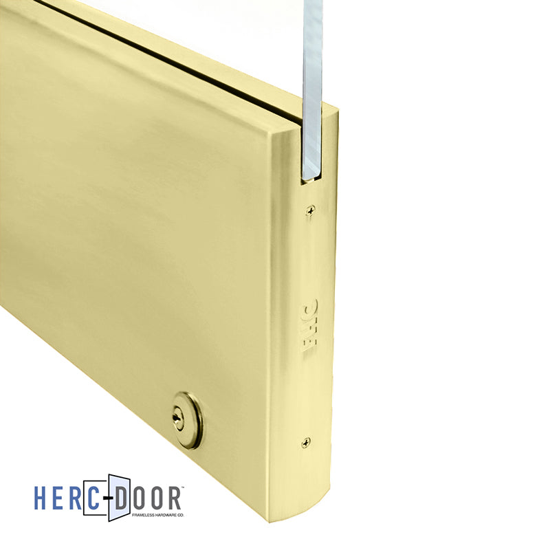 10" Square Door Rail With Lock - 35-3/4" Long