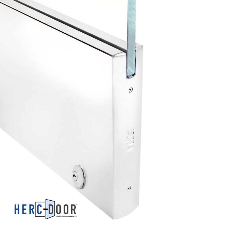 10" Square Door Rail With Lock - 35-3/4" Long