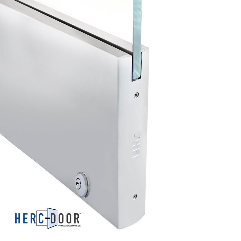10" Square Door Rail With Lock - 35-3/4" Long