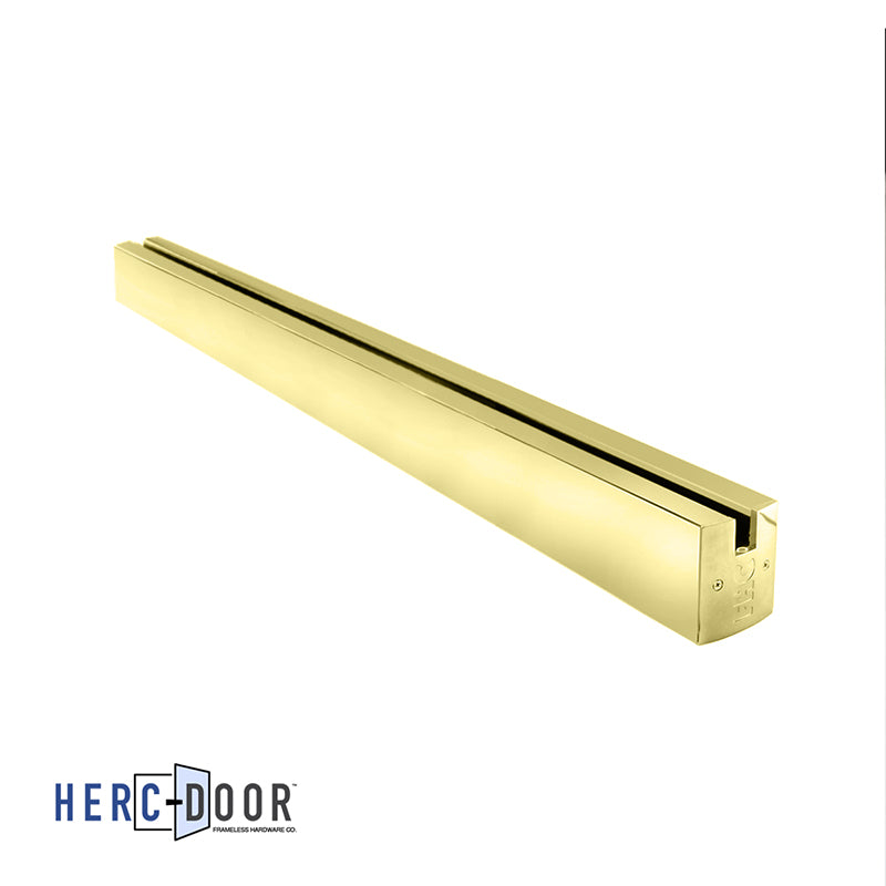 2-1/2" Low Profile Square Door Rail Without Lock - 35-3/4" Length