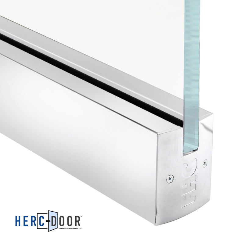 2-1/2" Low Profile Square Door Rail Without Lock - 35-3/4" Length