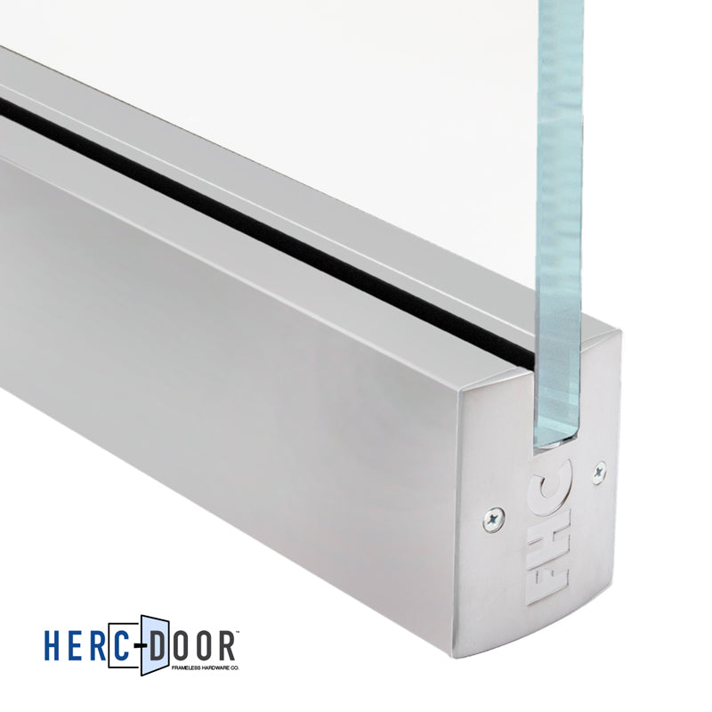 2-1/2" Low Profile Square Door Rail Without Lock - 35-3/4" Length